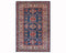 3x5 Blue Kazak Afghan Hand Knotted Geometric Wool Area Rug